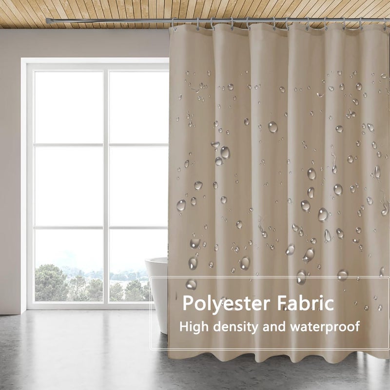 LLSCL Fabric Shower Curtain Liner with Magnets, Waterproof Hotel Quality, 72 x 72 Machine Washable - Image 3